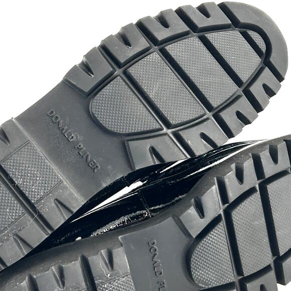 Donald J. Pliner Glossy Black Loafers - Picture 3 of 7